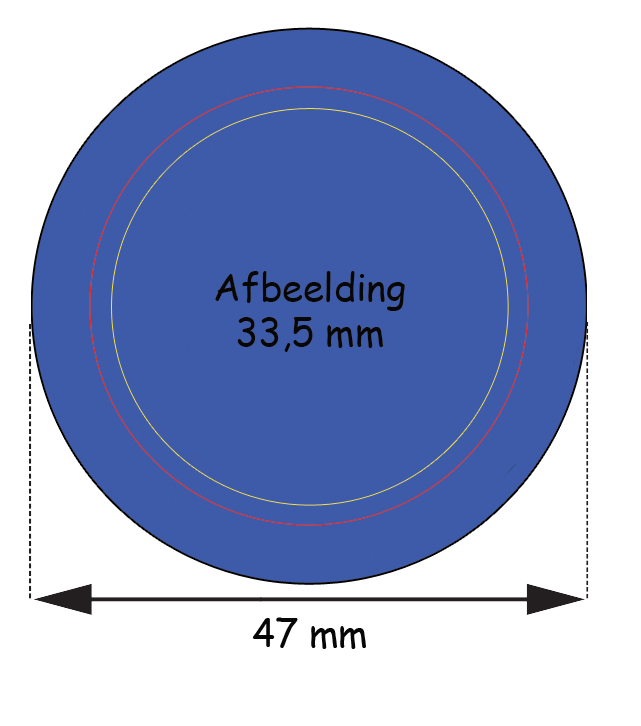 Stramien Button 37 mm