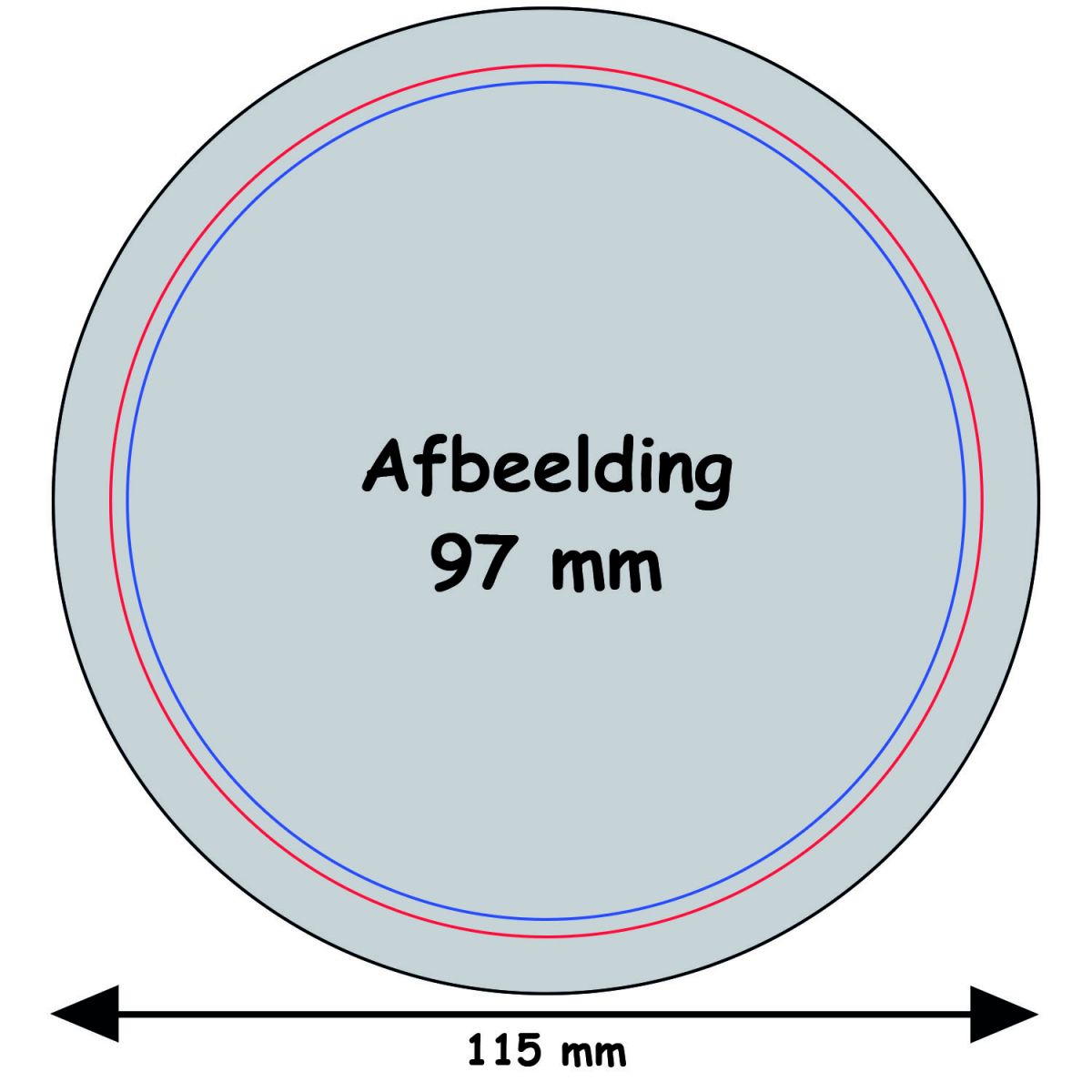 Striamien Button 100 mm